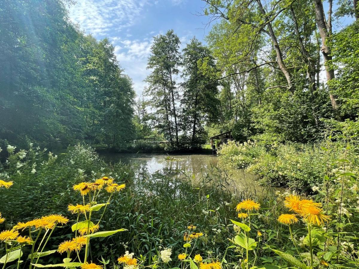 Ferienwohnung Panorama Teichblick Heldritt Exteriör bild